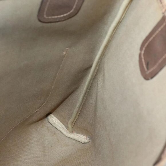 GUCCI GG Supreme Web Sherry Line Tote Bag PVC Beige Gold - Picture 15 of 16